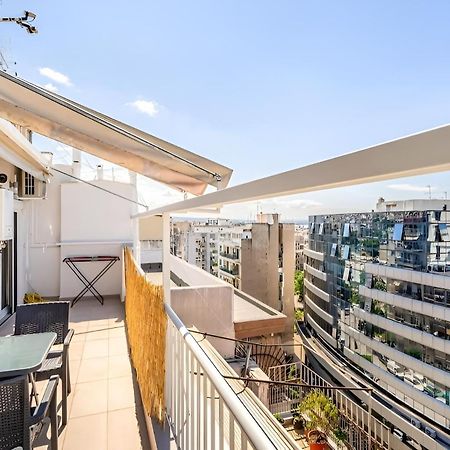 Elegant, Modern & Spacious Apartment In Thessaloniki With Balcony Ngoại thất bức ảnh